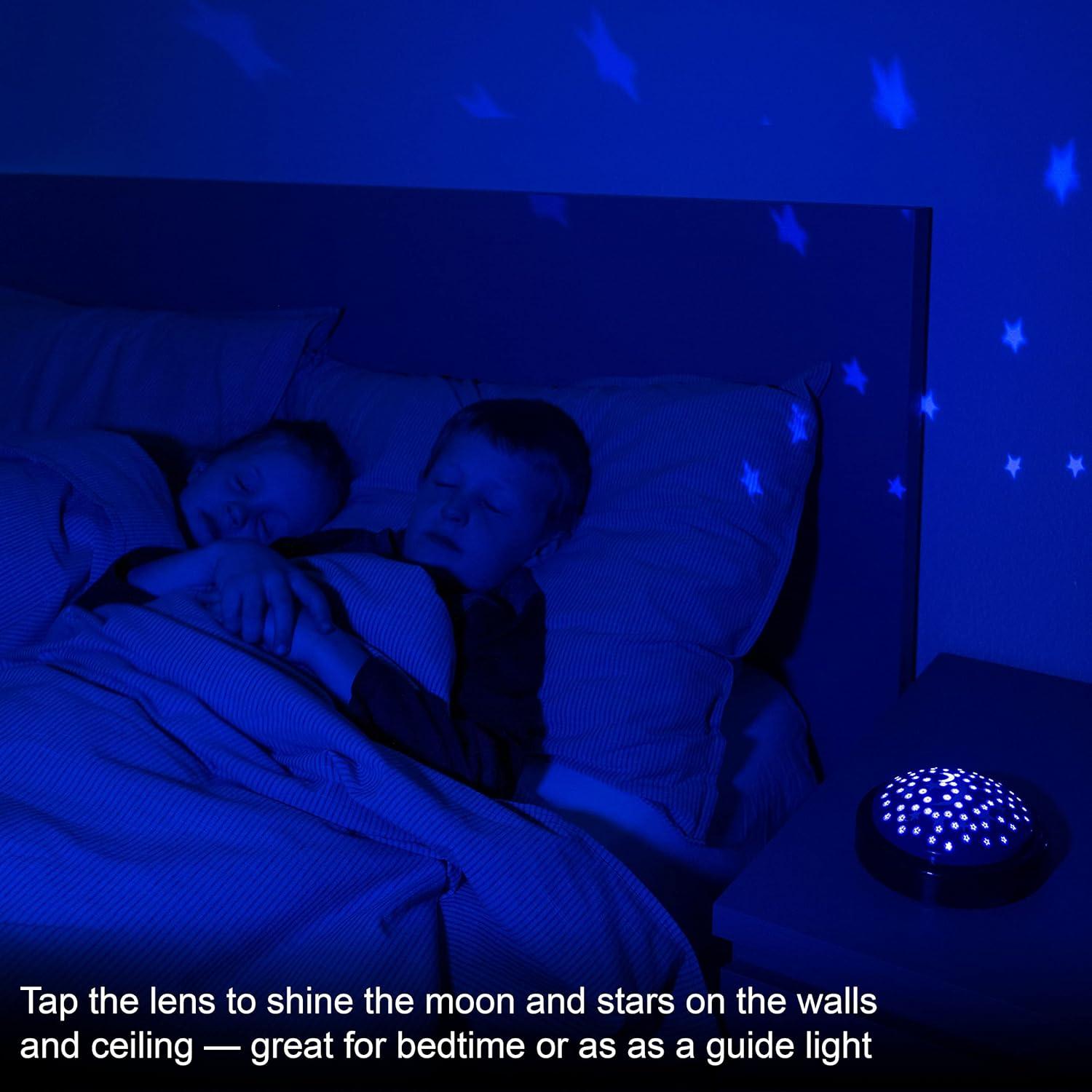 Purple Star and Moon LED Night Light for Kids