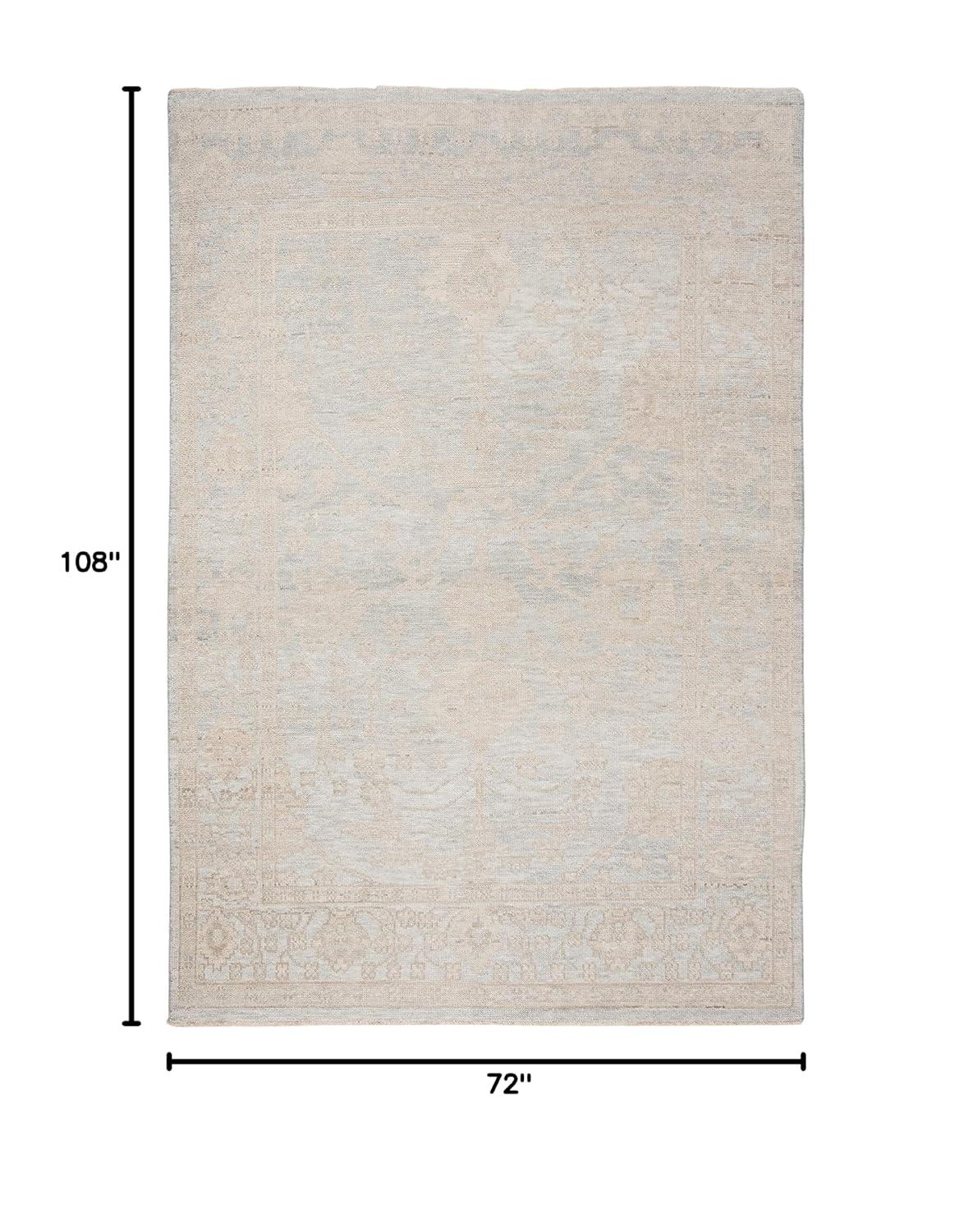 Izmir IZM134 Hand Knotted Area Rug - Light Blue/Ivory - 6'x9' - Safavieh