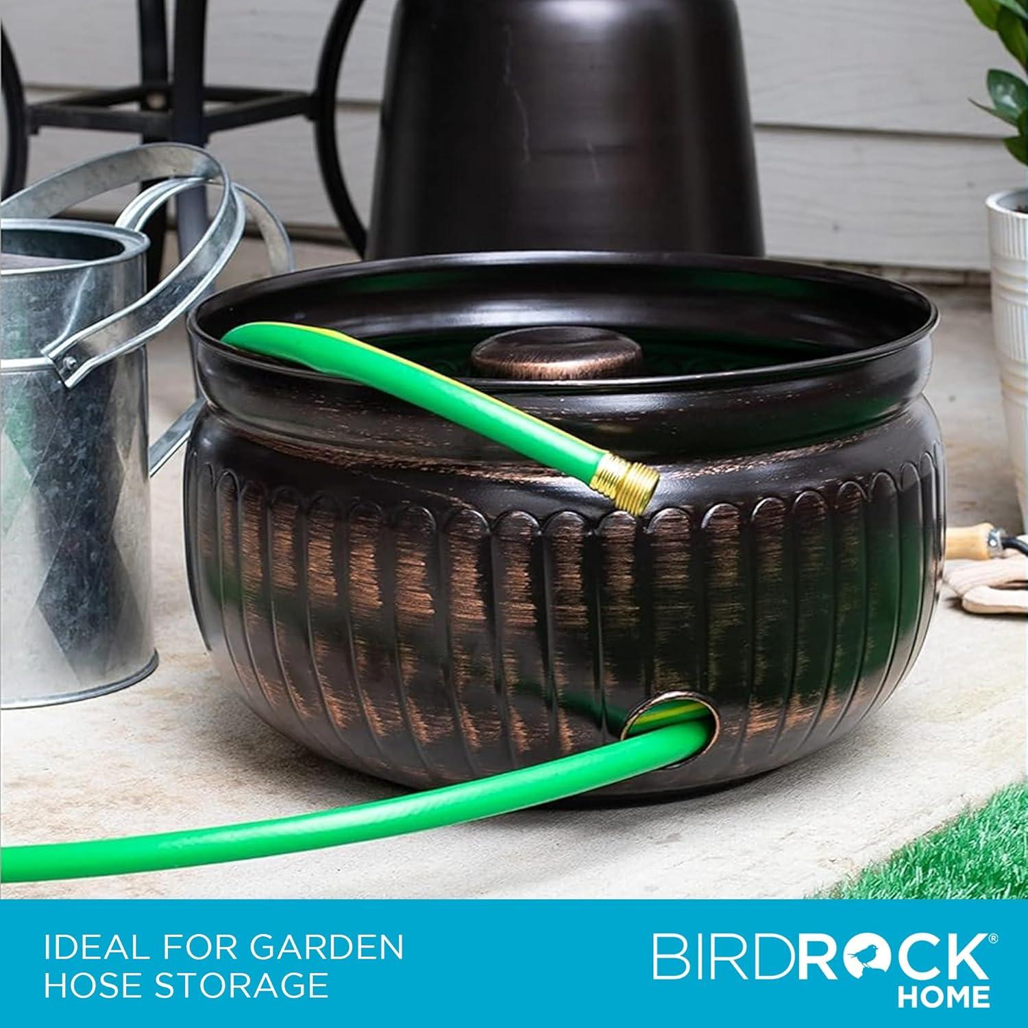 BirdRock Home Metal Container Hose Pot