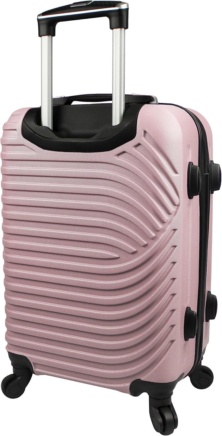 Dejuno Craft Hardside 3-Piece Spinner Luggage Set - Blush