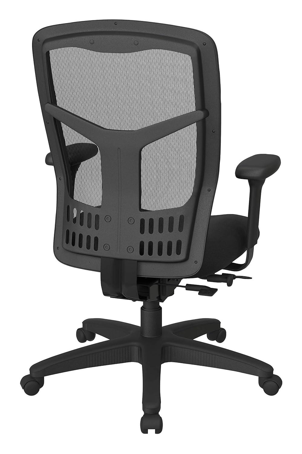 Office Star Products High-Back Managers Office Chair w/ adjustable arms icon black