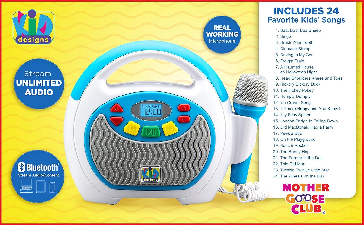 eKids Bluetooth Karaoke Player - Multicolor (KD-550.EMV1)