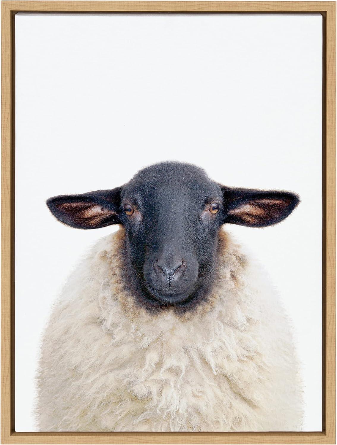 18" x 24" Sylvie Dorper Sheep Framed Canvas by Amy Peterson Art Studio - Kate & Laurel All Things Decor