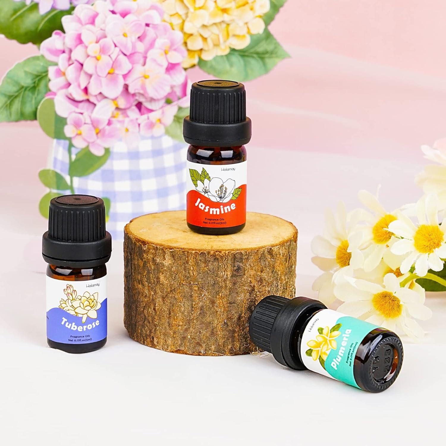 Floral Essential Oil Set with 10 Natural Scents