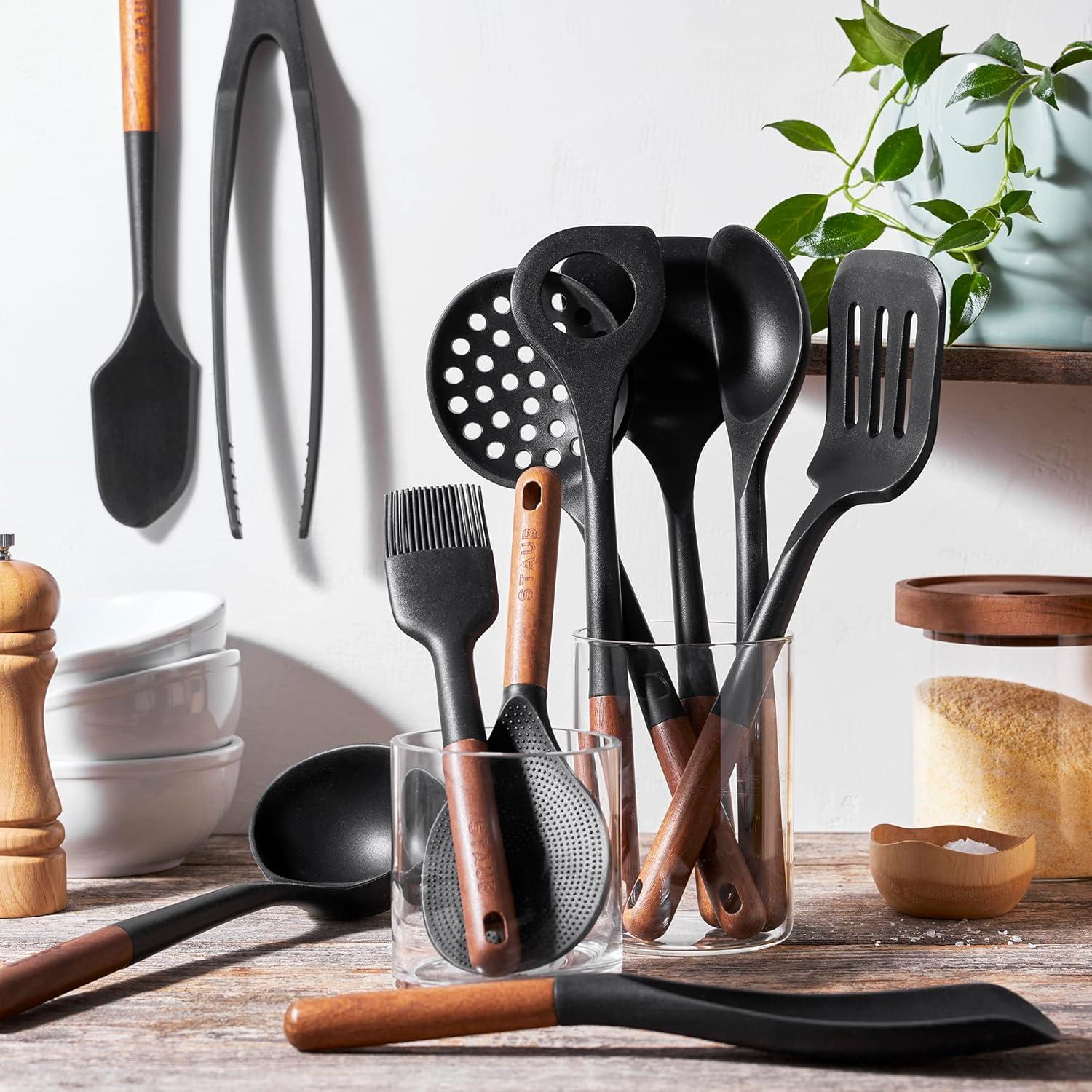 Staub Silicone and Wood Cooking Utensil Set