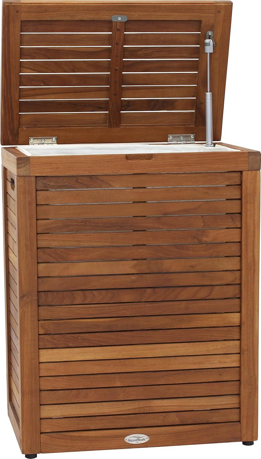 Moti Wood Laundry Hamper with Handles