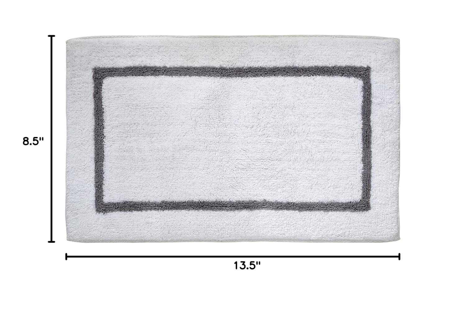 Modern Threads Modern Threads 2-Pack Reversible Contrast Stripe Bath Mat Set