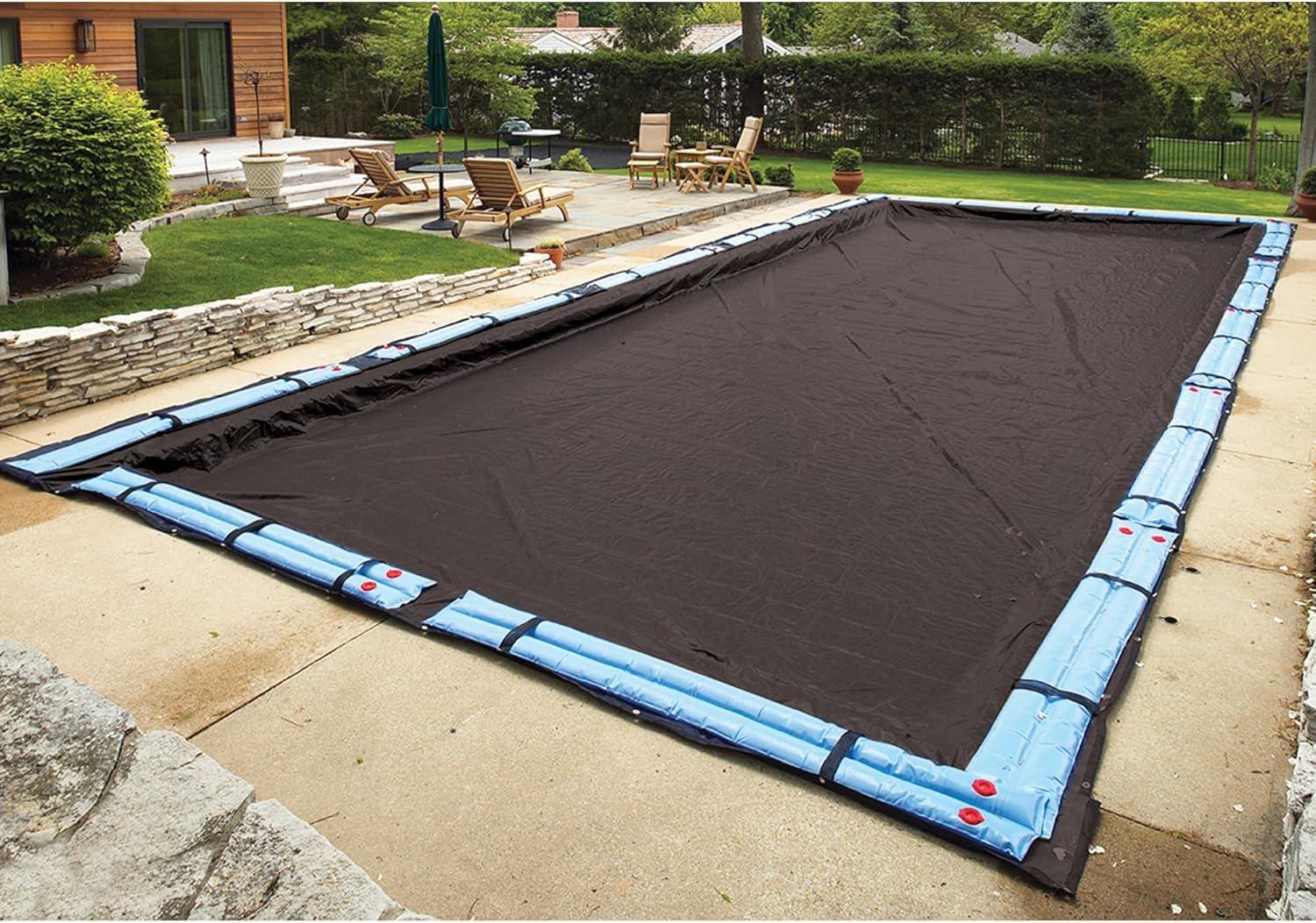 16' x 36' Dark Navy Blue Rectangular In-Ground Pool Winter Cover