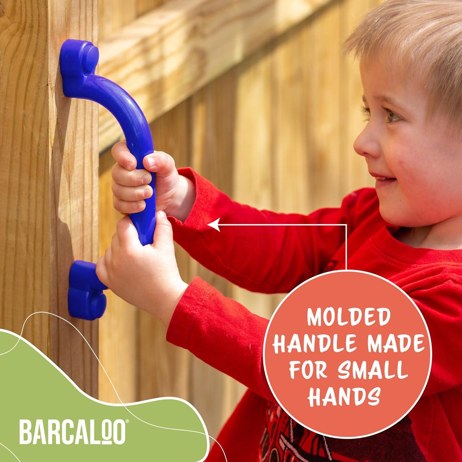 Barcaloo Playground Safety Handles Blue Grab Handle Bars for Jungle Gym