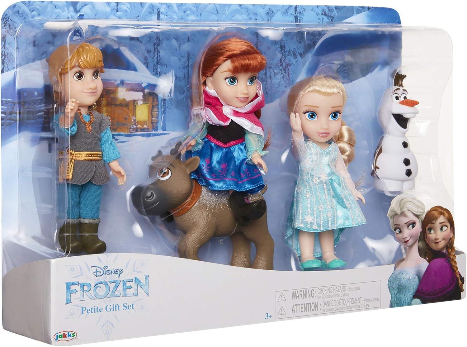 Frozen Petite Doll Set with Anna, Elsa, Kristoff, Sven, and Olaf