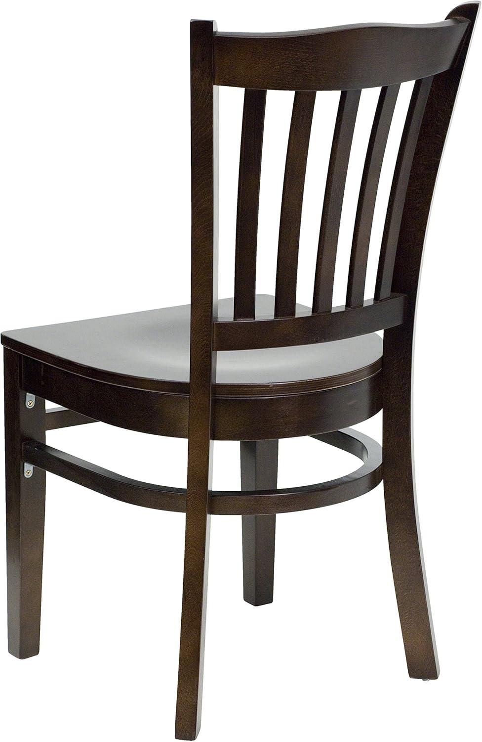 Flash Furniture Vertical Slat Back Wooden Restaurant Chair