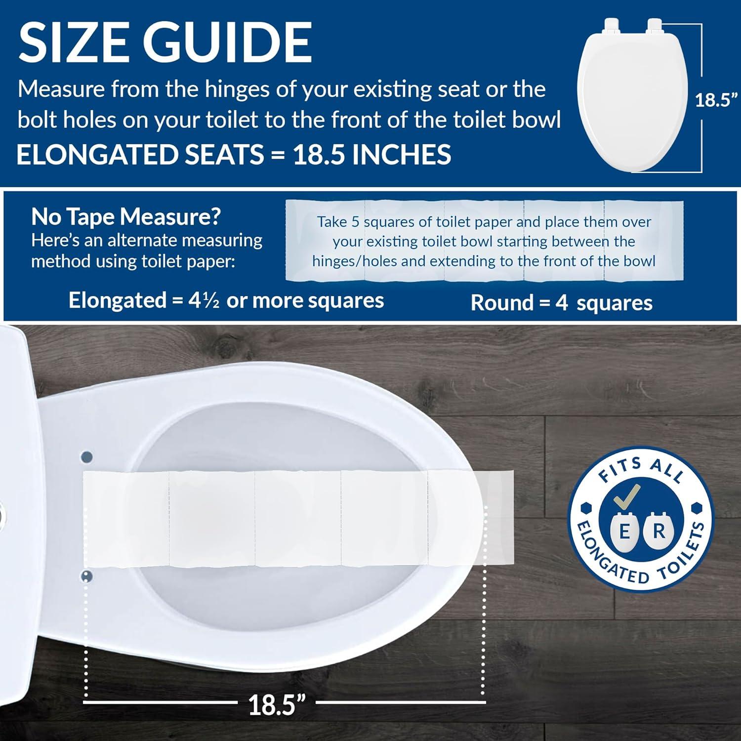 Bemis 274520 Elongated Soft Toilet Seat, White