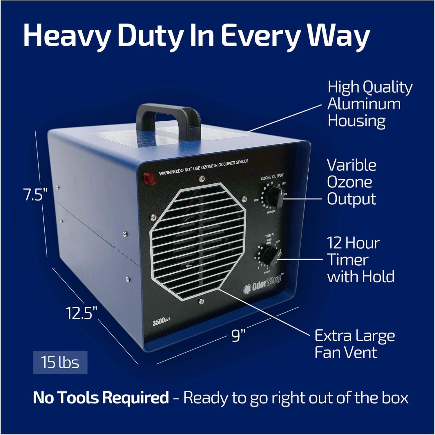 OdorStop Commercial Air Purifier for 3500 Cubic Feet