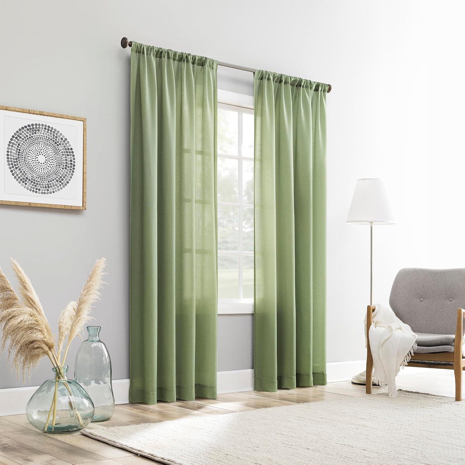 No. 918 Light Filtering Semi-Sheer Amalfi Rod Pocket Curtain Panel