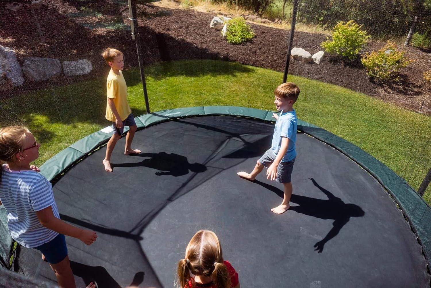 Replacement Trampoline Mat 15ft Round Frame, for 96 Springs, 7" Spring Length, Fits All Same Size Brands, Mat has 159" Diameter w/ 96 Rings Springs Sold Separate UV & Safety Certified