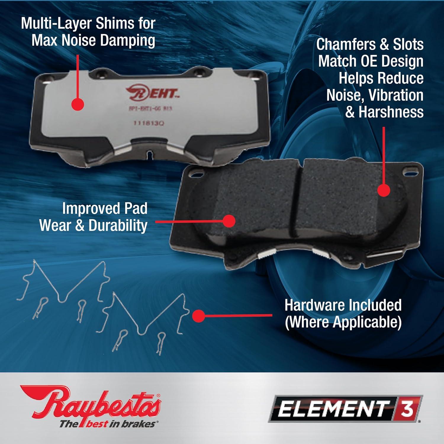 RM Brakes EHT884H Brake Pad Set Fits select: 2001-2005 TOYOTA HIGHLANDER, 2006 TOYOTA HIGHLANDER LIMITED