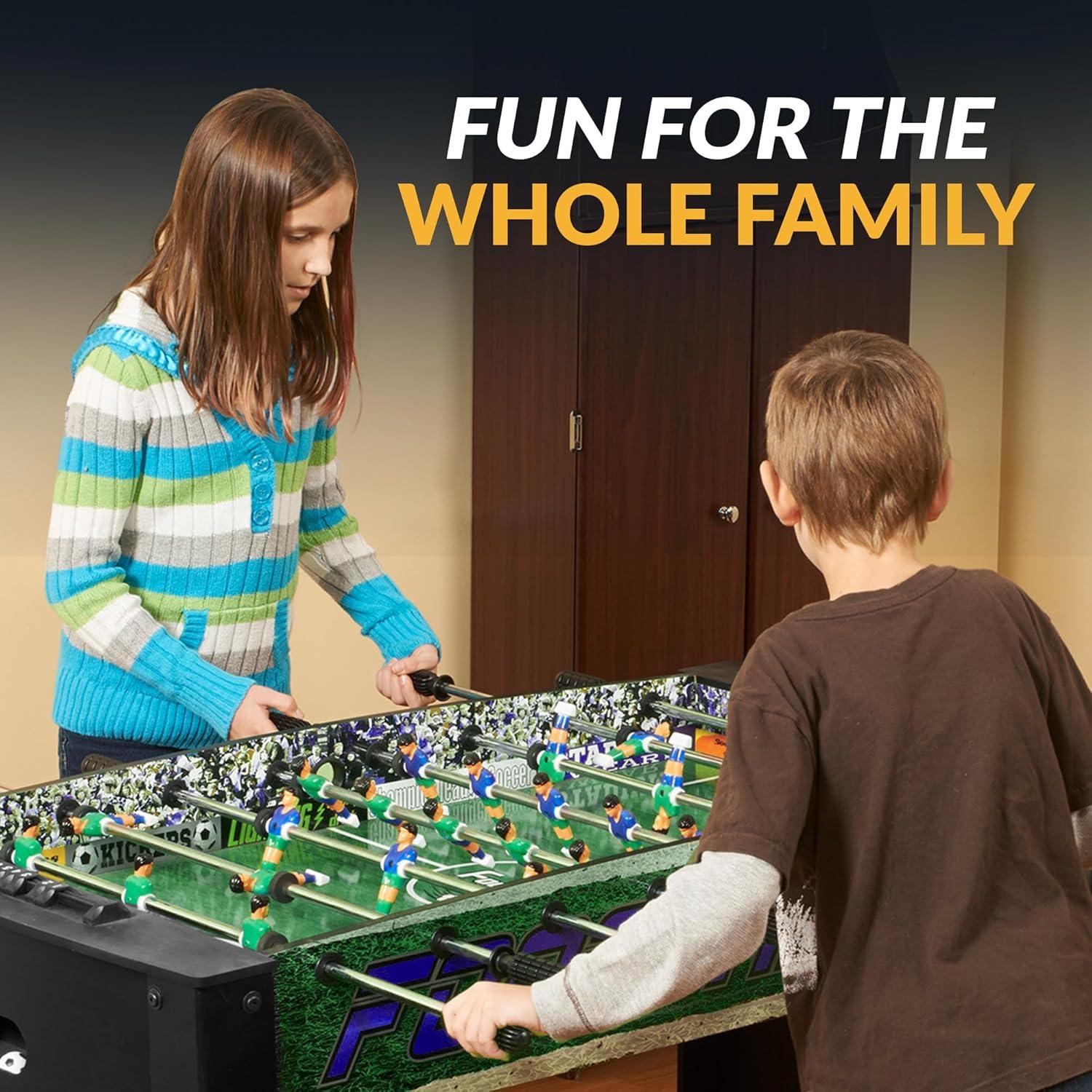 Hathaway Playoff 4-Foot Foosball Table, with Analog Scoring and Leg Levelers
