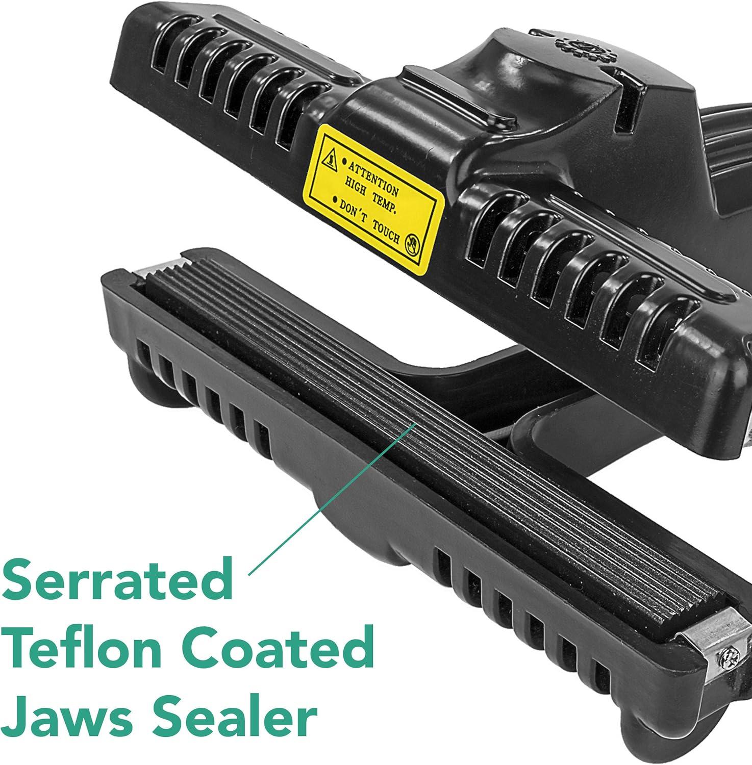 6" Portable Handheld Heat Sealer – Model KF-150CST for Mylar Bags, Long-Term Food Storage & Packaging