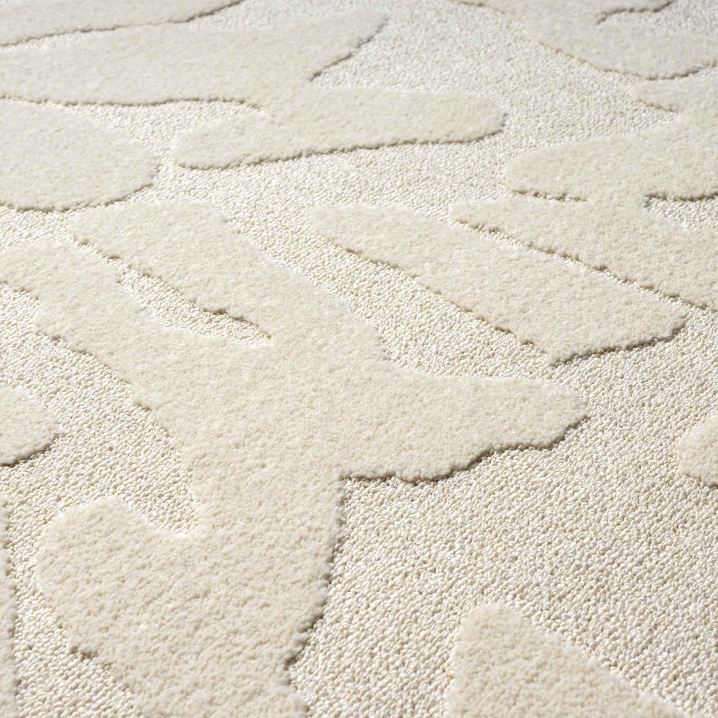 Luxe Weavers Abstract Floral Cream 8x10 Area Rug