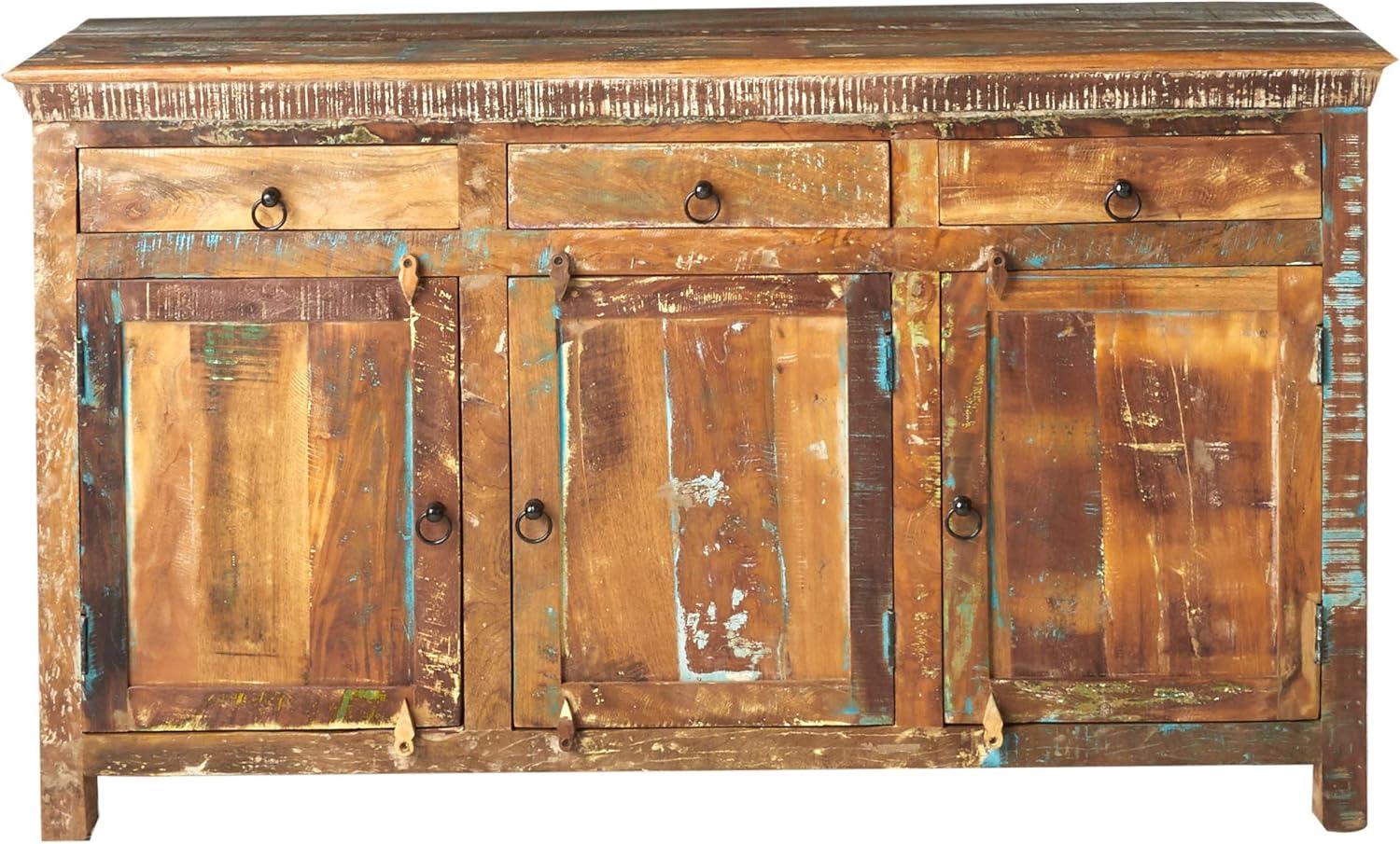 3-door Accent Cabinet Reclaimed Wood