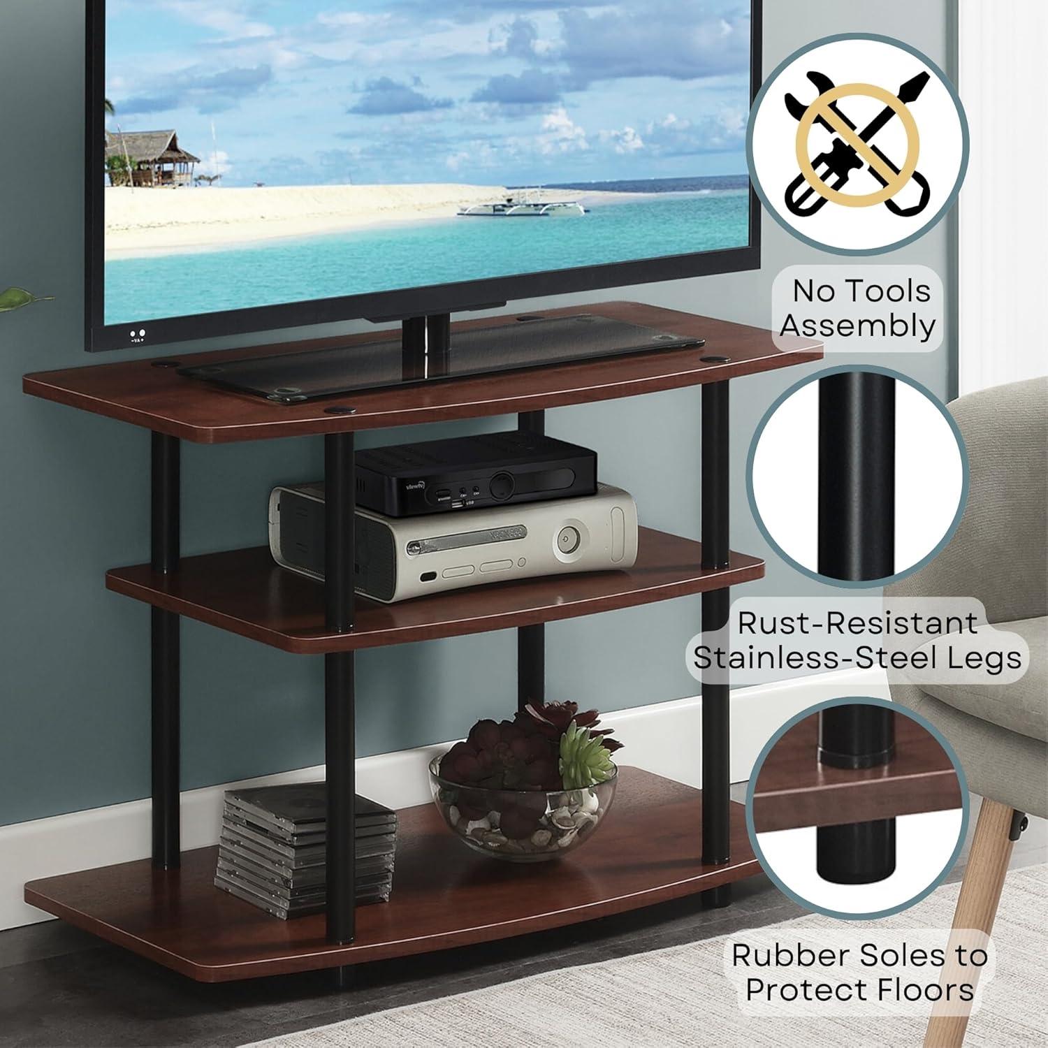 Convenience Concepts Designs2Go 3 Tier TV Stand Multiple Finishes