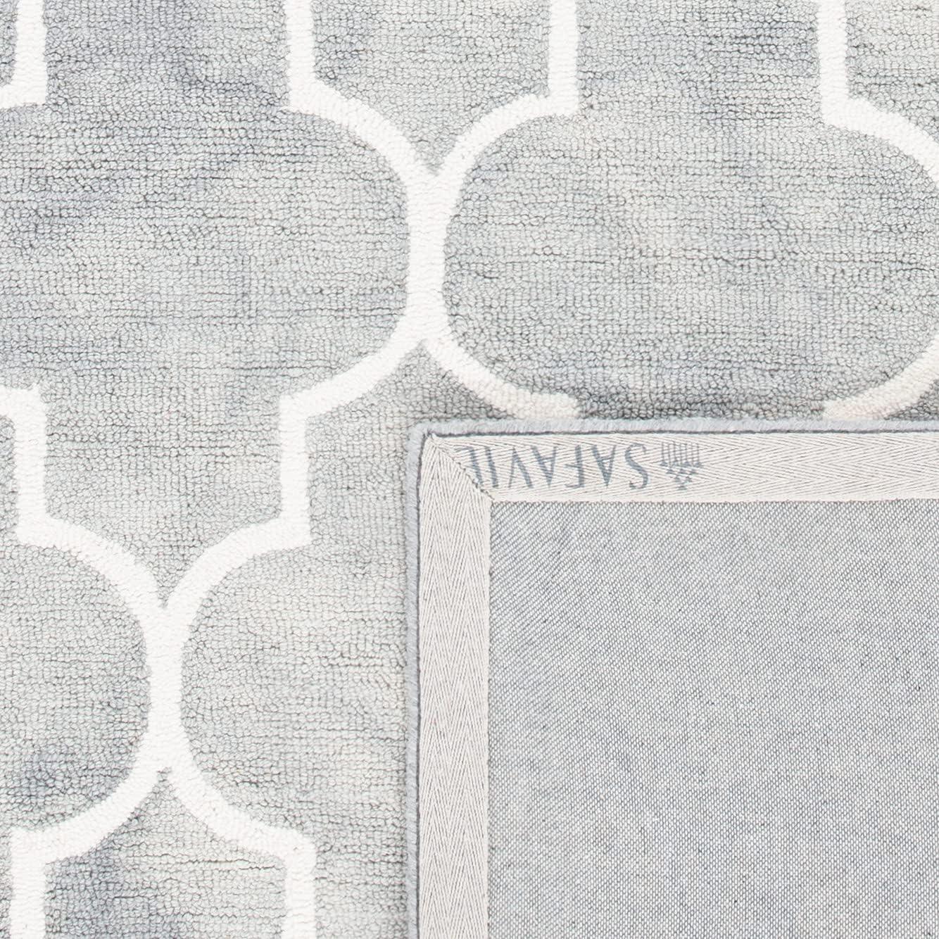 Dip Dye DDY535 Hand Tufted Area Rug - Grey/Ivory - 7'x7' - Safavieh.