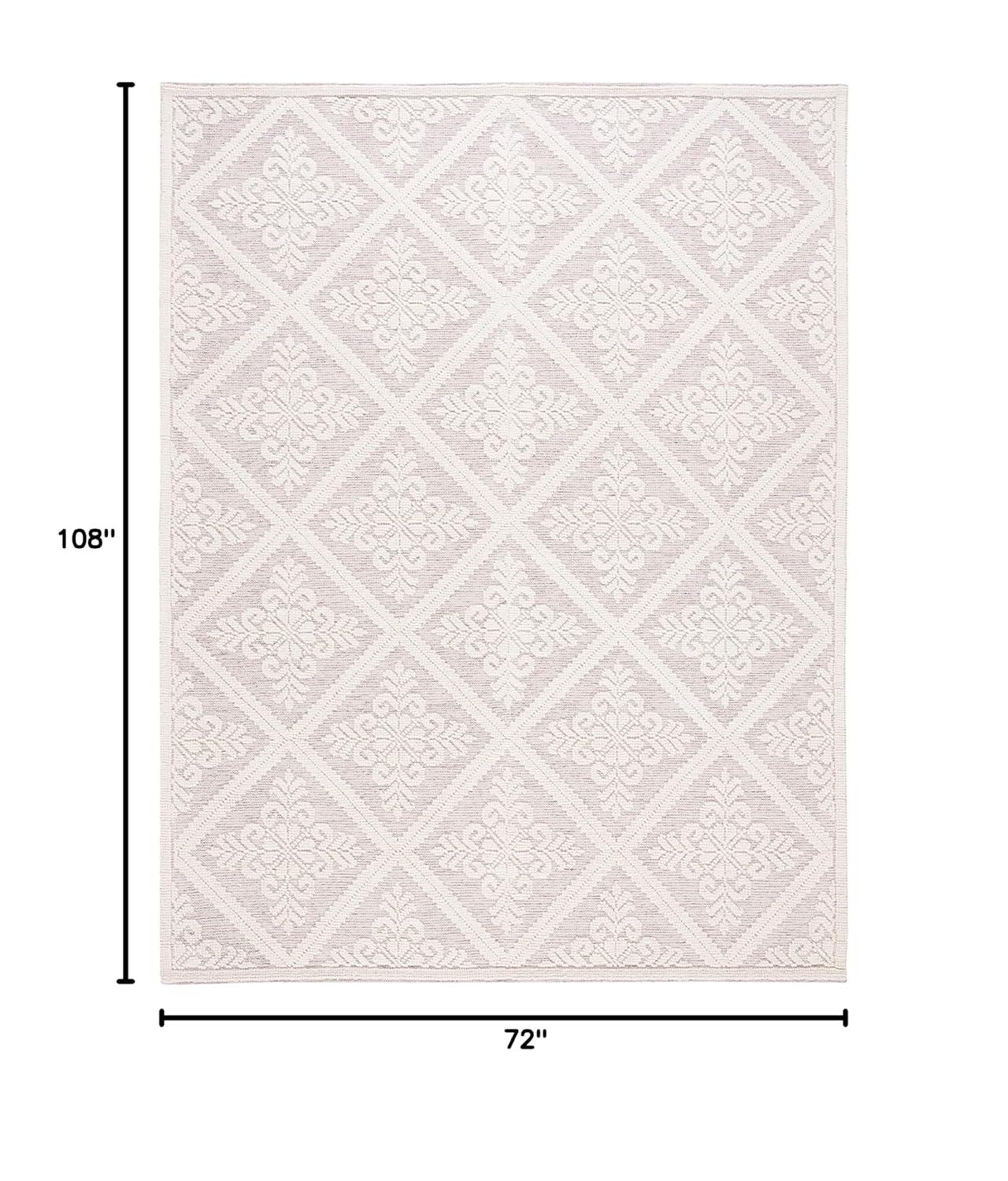 Vermont VRM306 Hand Woven Indoor Area Rug - Ivory/Red - 6'x9' - Safavieh