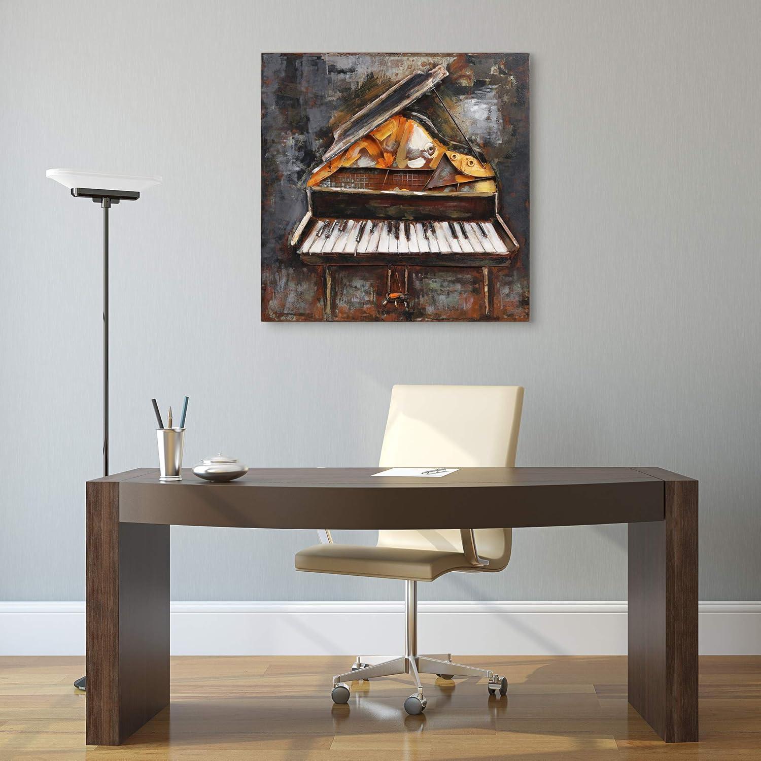 Empire Art Direct Magic Keys Hand Painted 3D Metal Wall Art, 32" x 32" x 3", Ready to Hang