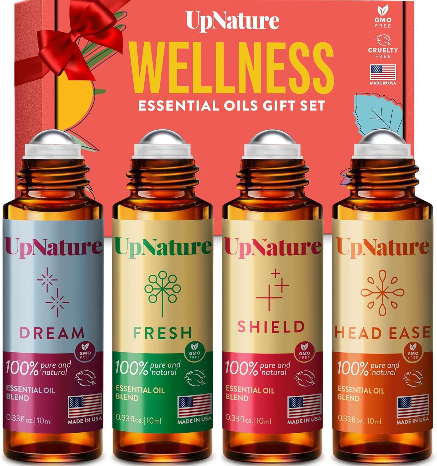 Wellness Essential Oil Roll On Gift Set for Relaxation