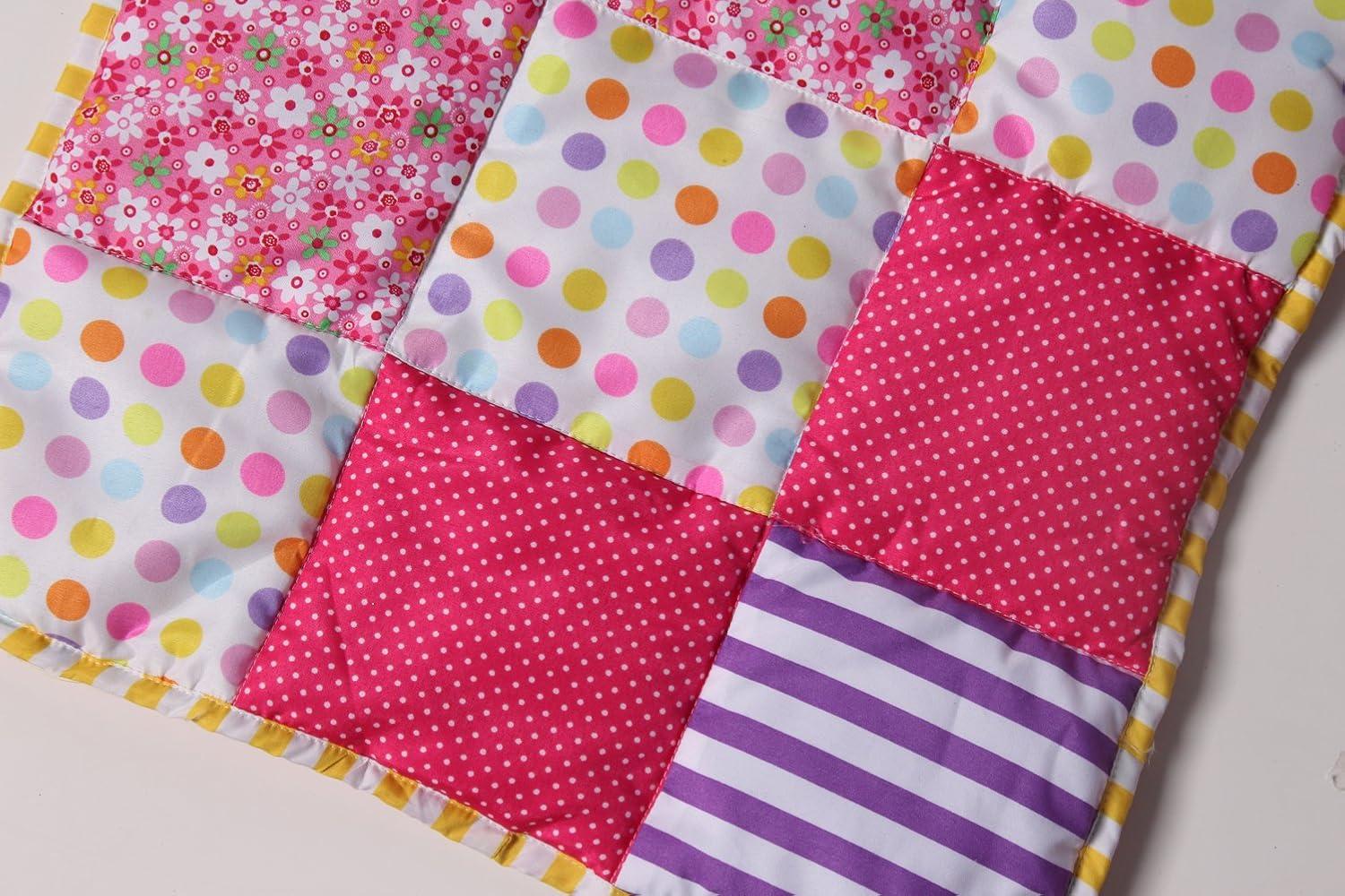 Baby Whitney Patchwork Doll 18 Quilt & Pillow Set (Doll Not Included)