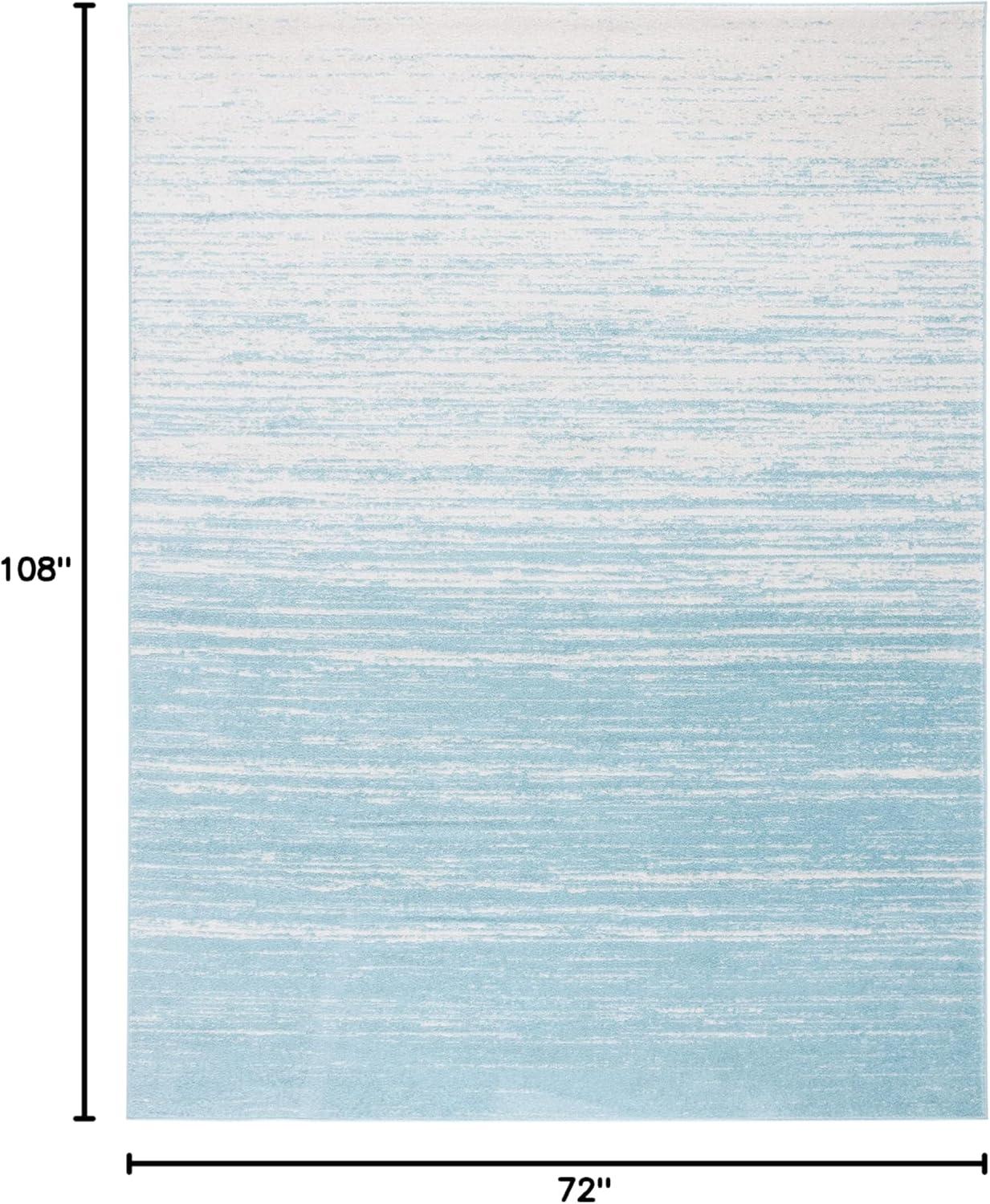 Adirondack ADR113 Machine Made Indoor Area Rug - Aqua/Ivory - 6'x9' - Safavieh