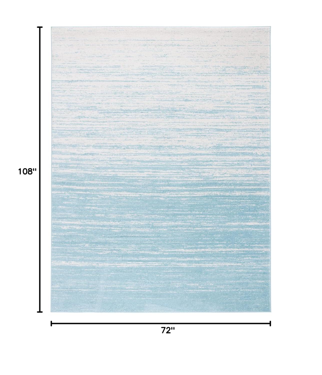 Adirondack ADR113 Machine Made Indoor Area Rug - Aqua/Ivory - 6'x9' - Safavieh