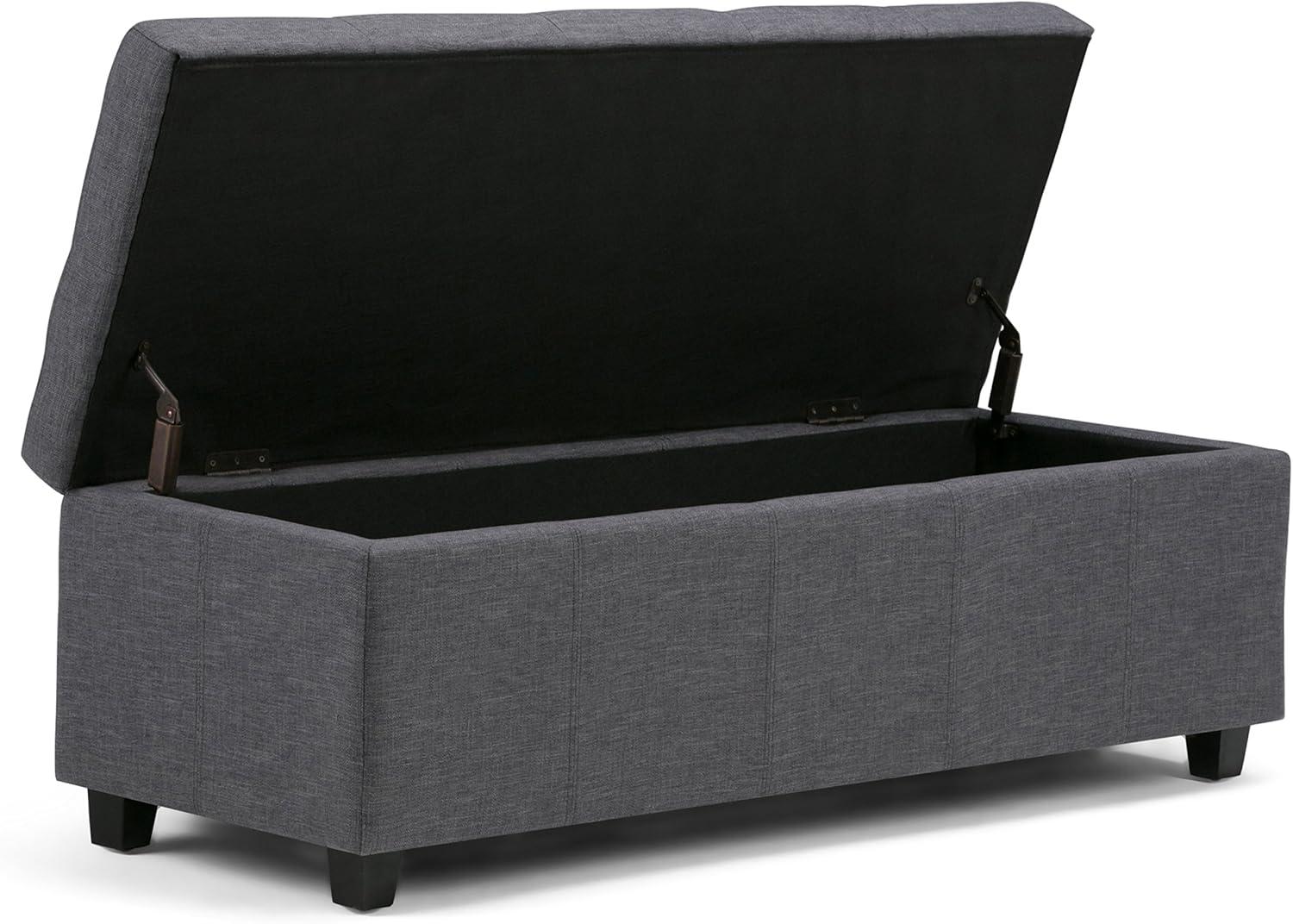 Simpli Home Castleford Large Storage Ottoman Bench