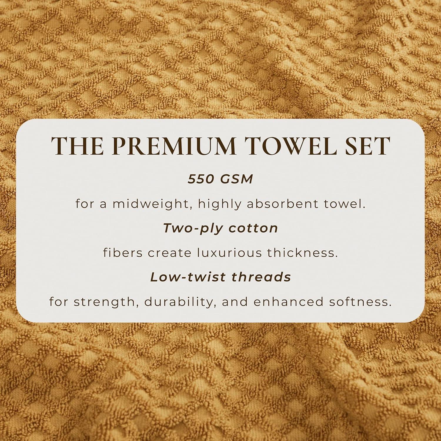 FreshFolds Ultra-Soft & Absorbent 100% Cotton Towel Set