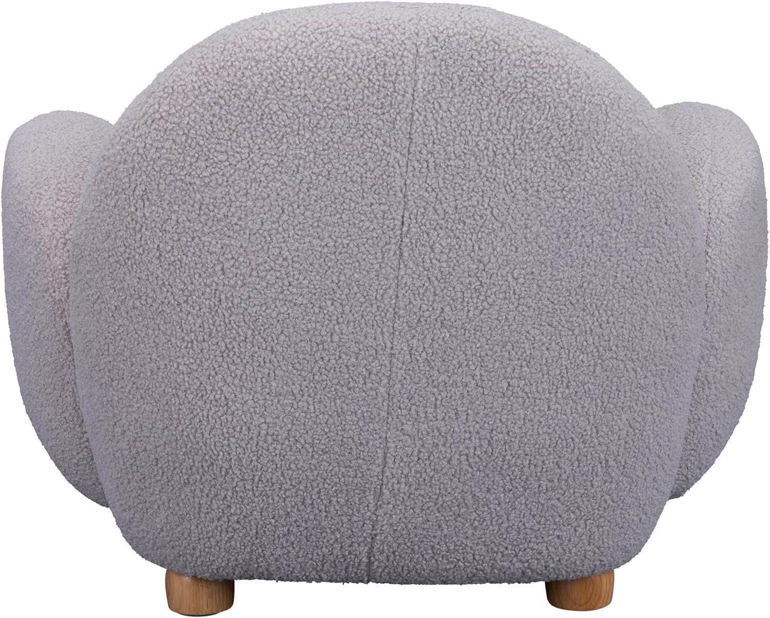 Sprogs Kids Comfy Plush Reading Chair With Arms - Sturdy Cushioned Accent Chair For Toddlers, Childrens Bedroom, Lounge, Preschool, Daycare - Teddy Bear Fabric