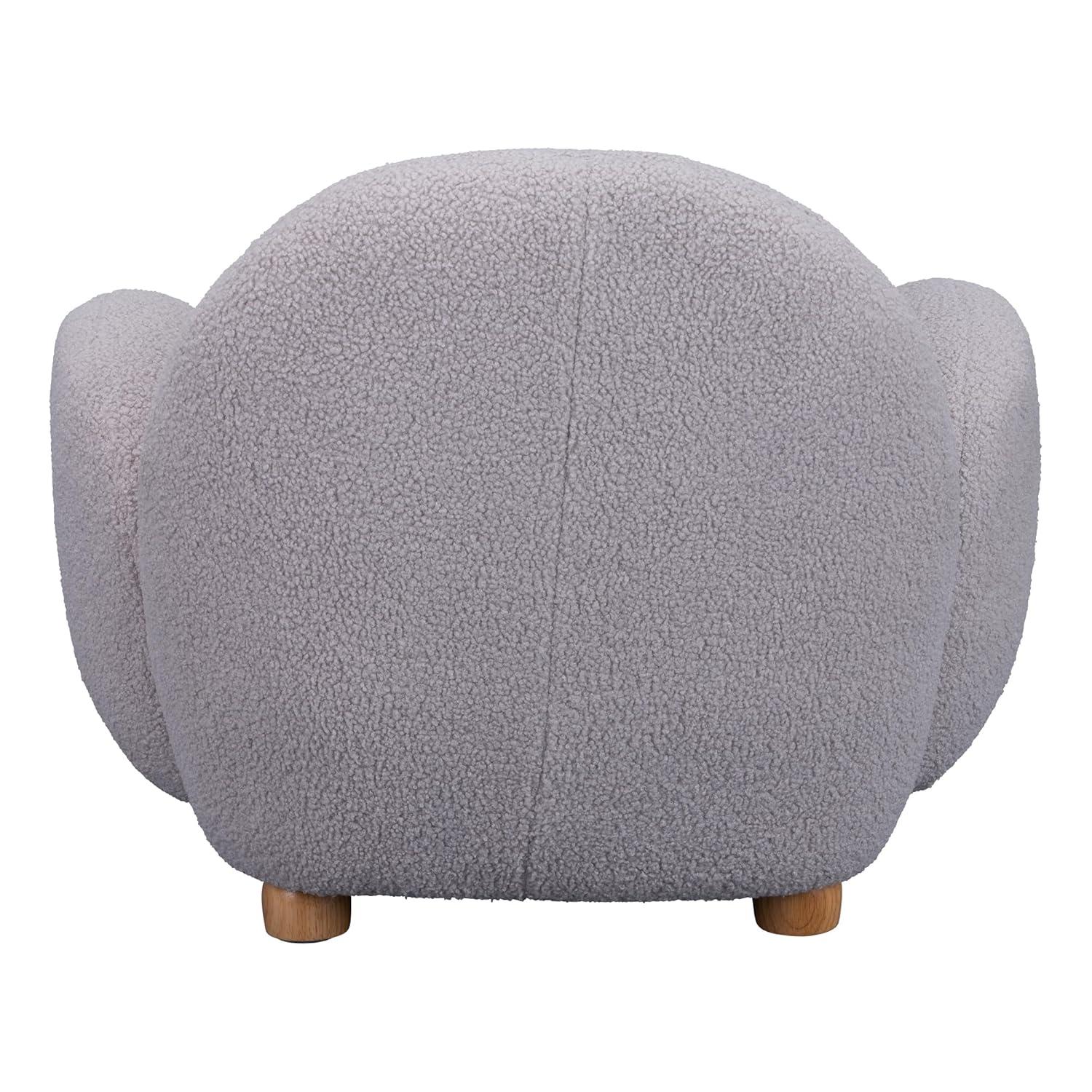 Sprogs Kids Comfy Plush Reading Chair With Arms - Sturdy Cushioned Accent Chair For Toddlers, Childrens Bedroom, Lounge, Preschool, Daycare - Teddy Bear Fabric