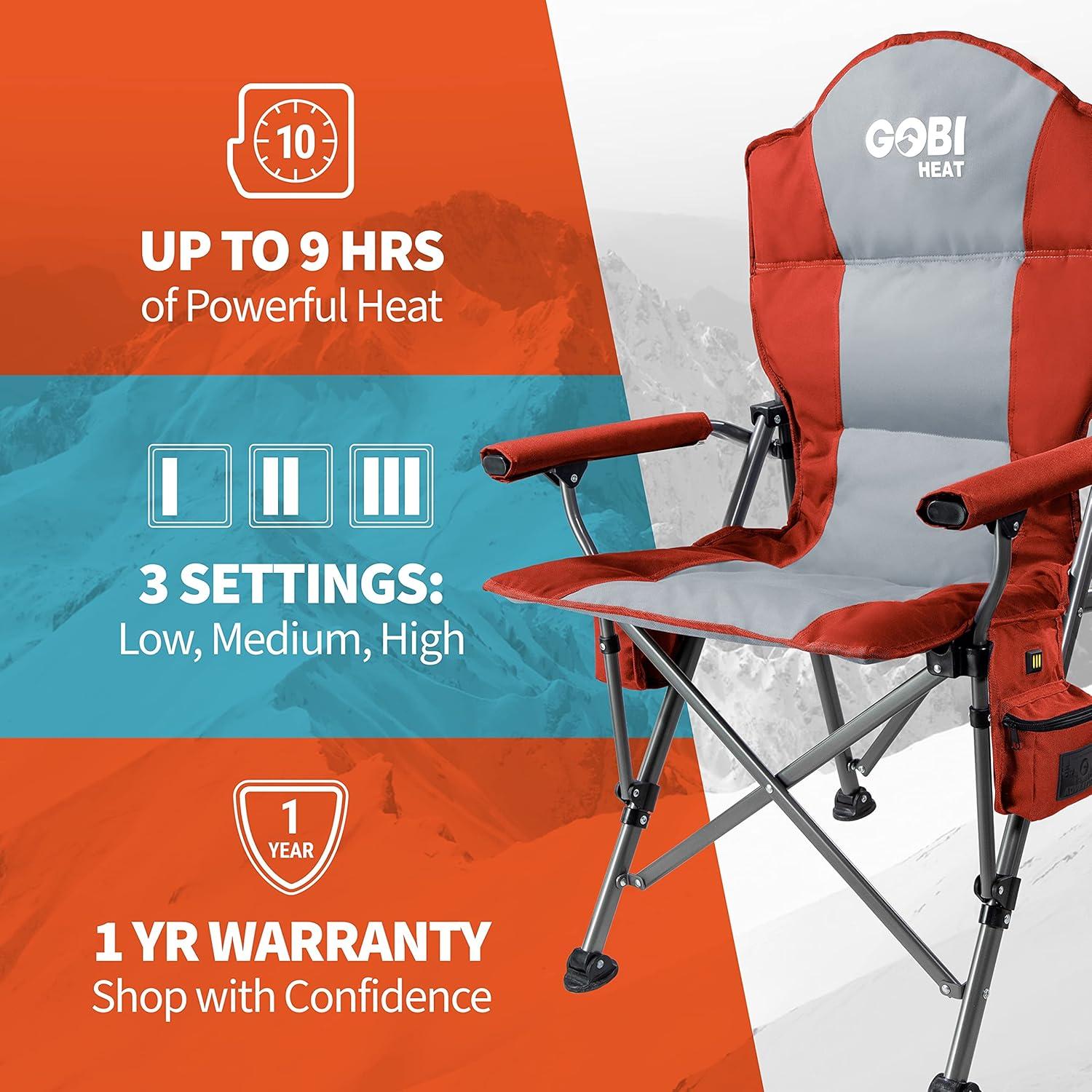 Terrain Heated Camping Chair by Gobi Heat