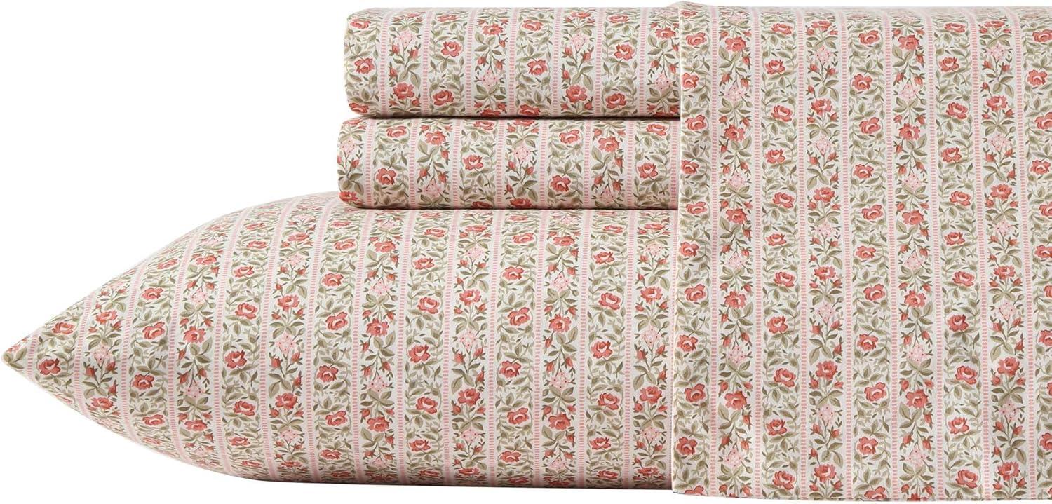 Laura Ashley Printed Cotton Percale Sheet Set