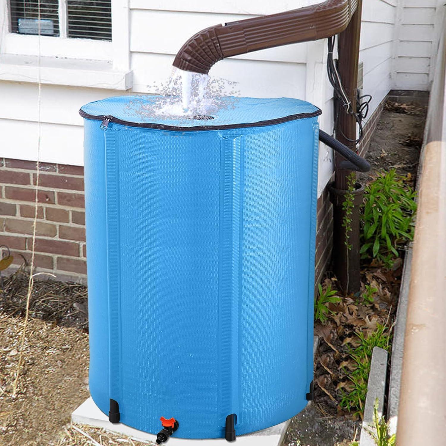 Winado Rain Barrel Patio Water Storage Barrel 200 Gallon Green