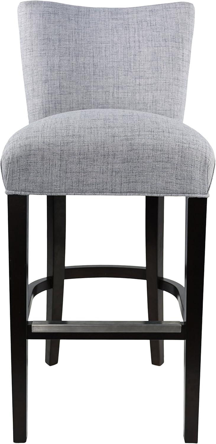 Sole Designs Savannah 30 Inch Contemporary Light Gray Upholstered Barstool