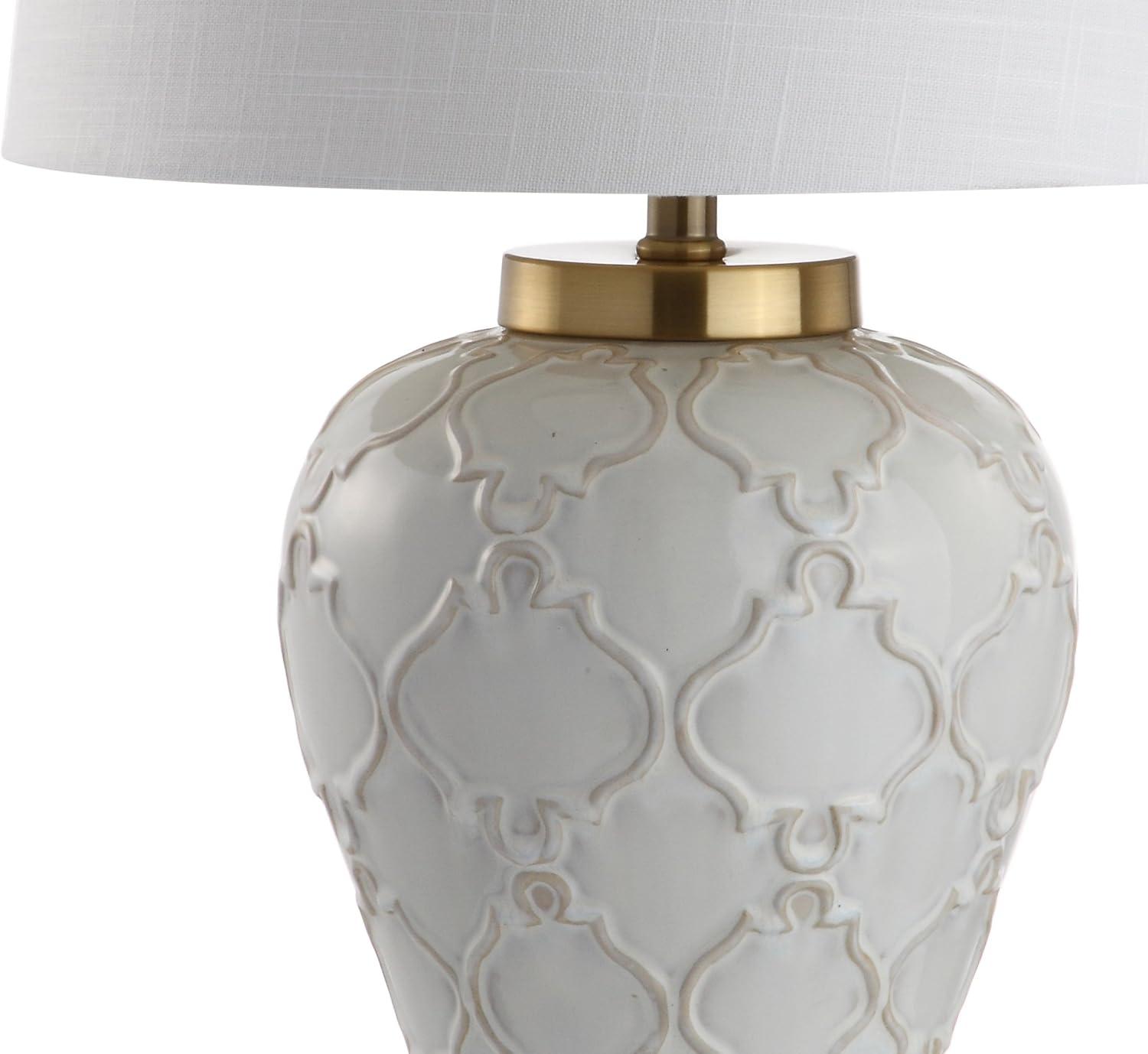 Arthur 29" Ceramic LED Table Lamp, Cream