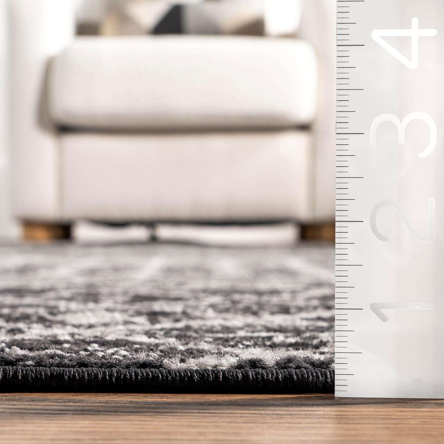 nuLOOM Moroccan Blythe Area Rug, 6' 7" x 9', Black