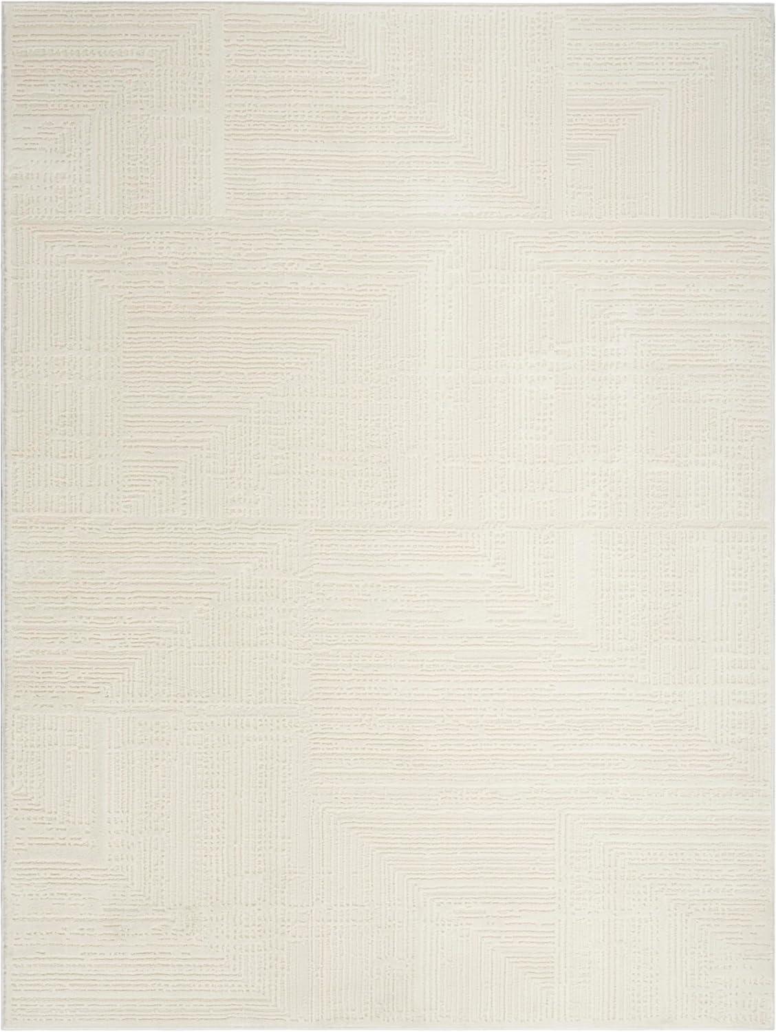 Nourison Eco-Friendly Contemporary Ivory 9' x 12' Area Rug (9x12)