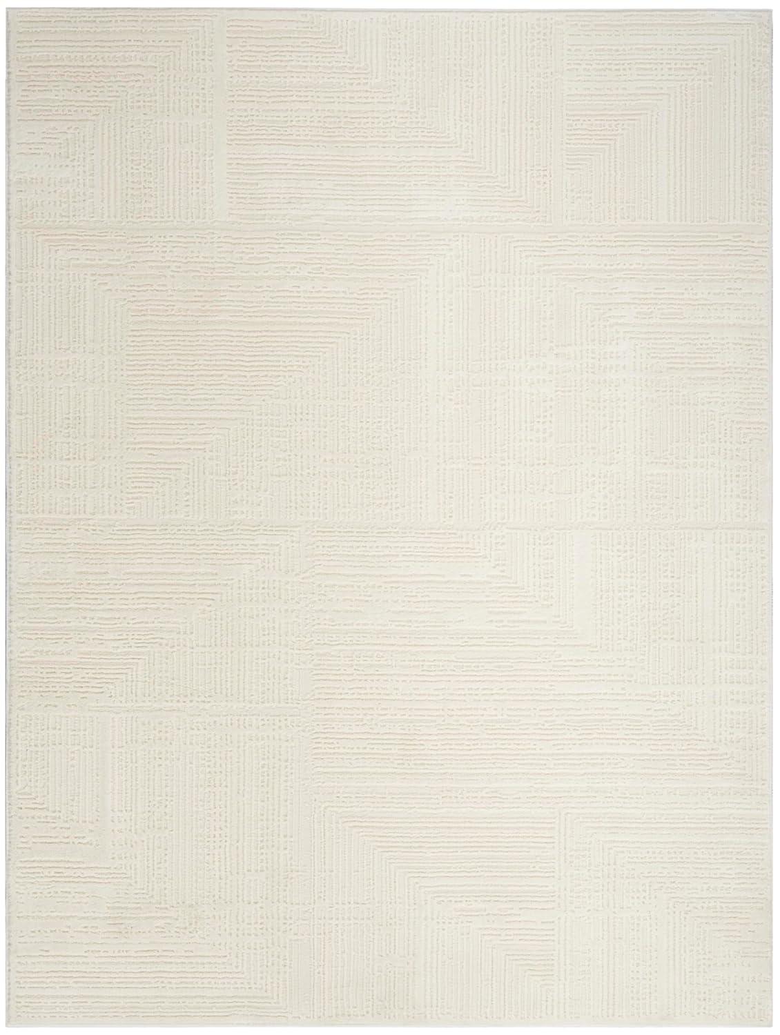 Nourison Eco-Friendly Contemporary Ivory 9' x 12' Area Rug (9x12)