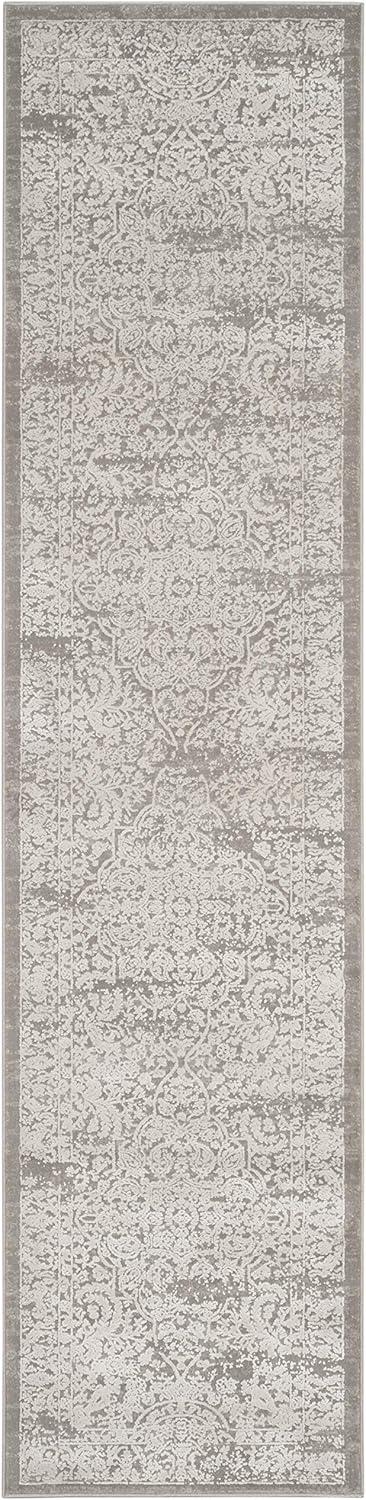 Princeton PRN711 Power Loomed Indoor Runner Rug - 2'x8' - Grey/Beige - Safavieh
