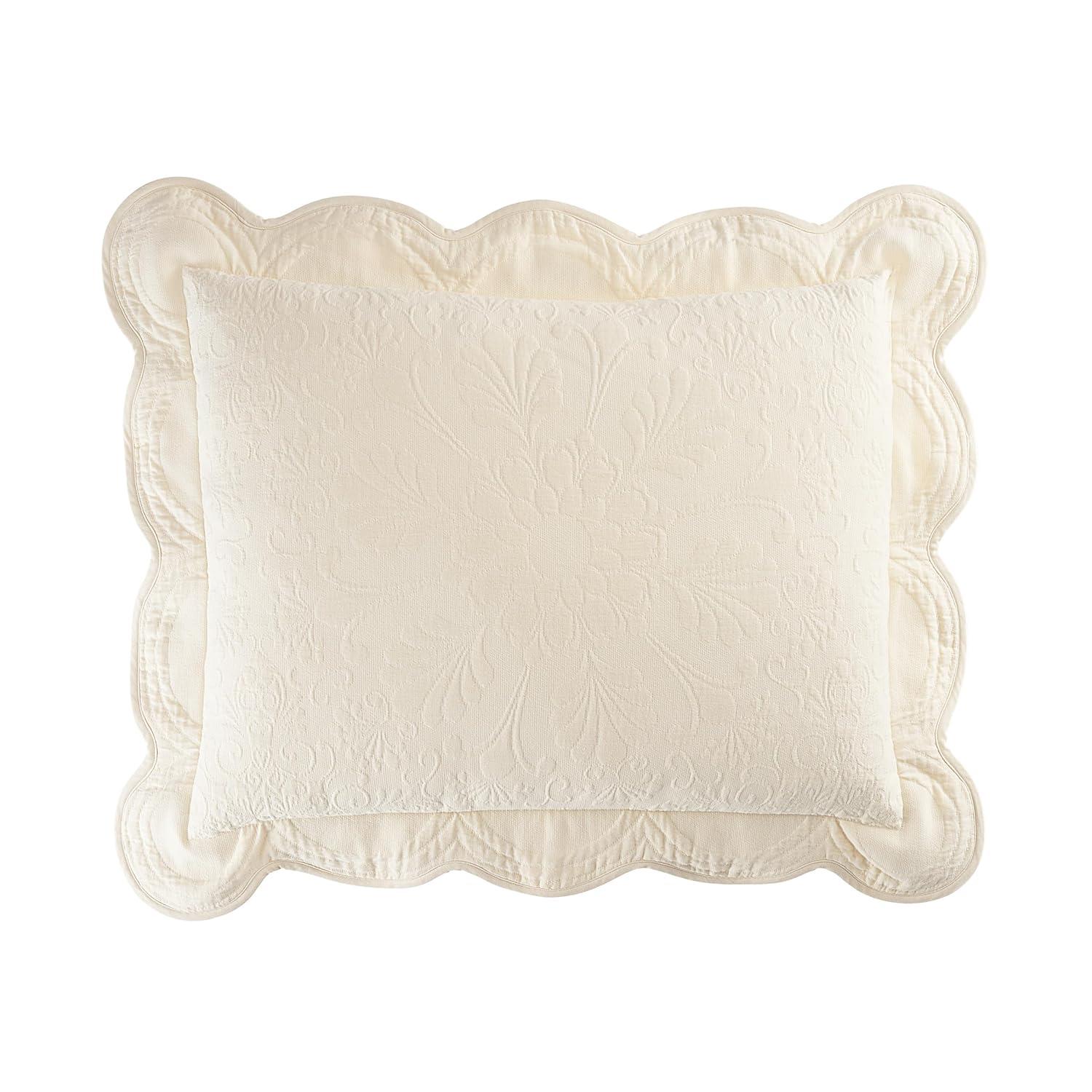 Historic Charleston Collection Standard Estate Pillow Sham Ivory