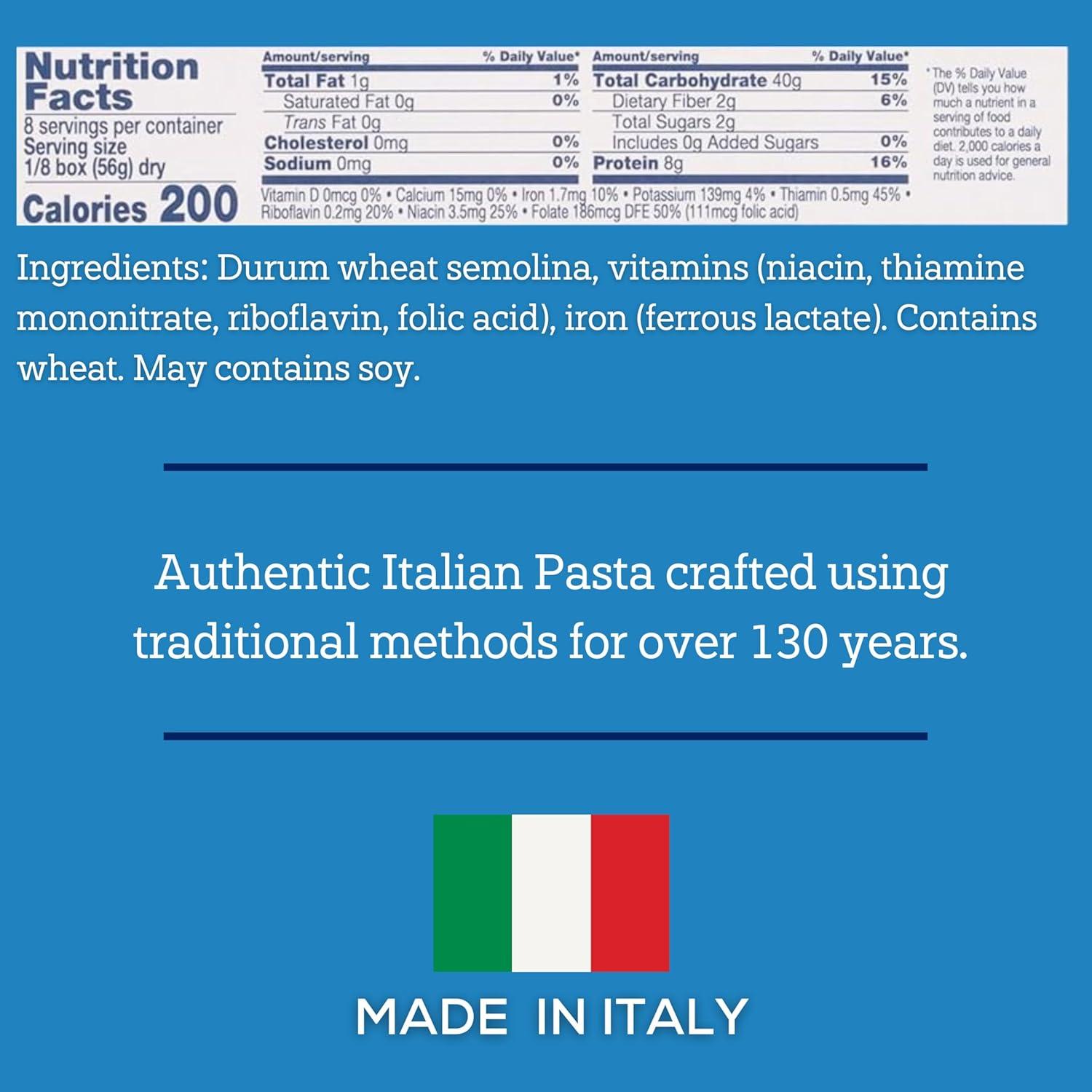 De Cecco Spaghetti no.12 Pasta, 1 LB. made from coarse Semolina (made from durum wheat). Non GMO and slow dried. Contains Wheat. May contain soy.