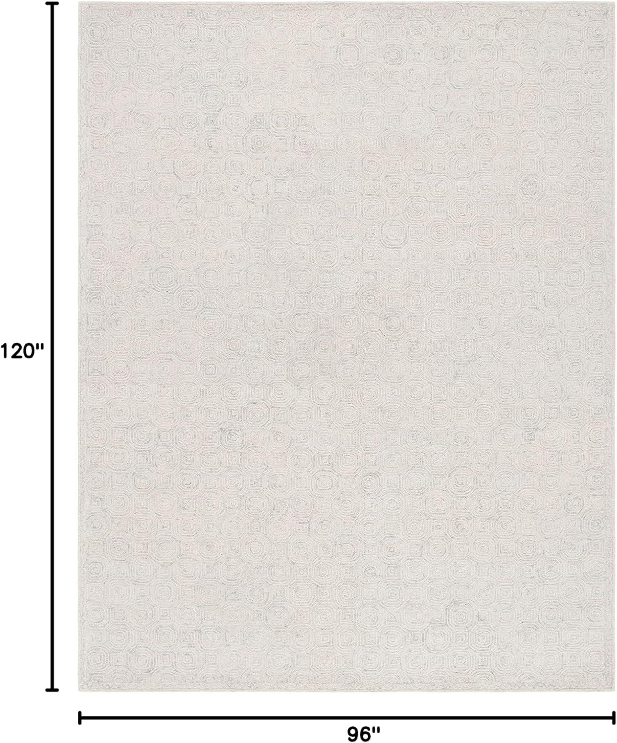 Micro-Loop MLP527 Hand Tufted Indoor Area Rug - Silver/Grey - 8'x10' - Safavieh