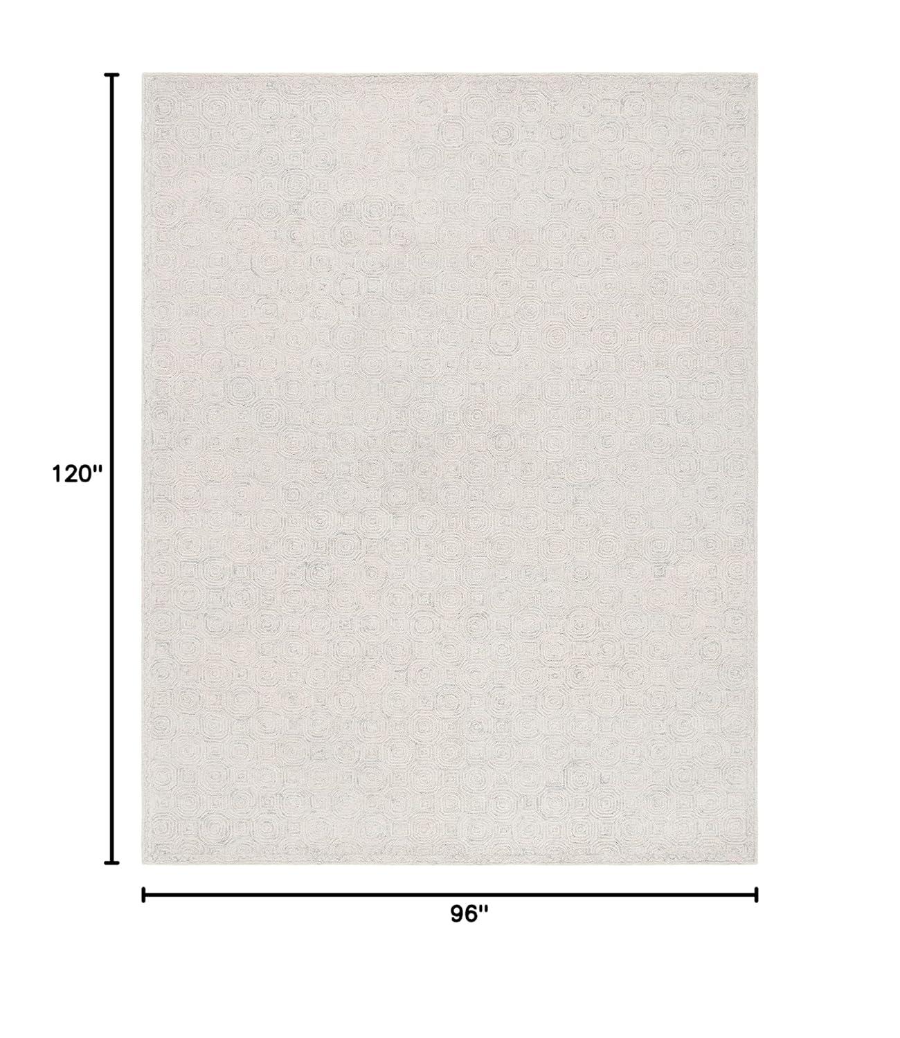 Micro-Loop MLP527 Hand Tufted Indoor Area Rug - Silver/Grey - 8'x10' - Safavieh