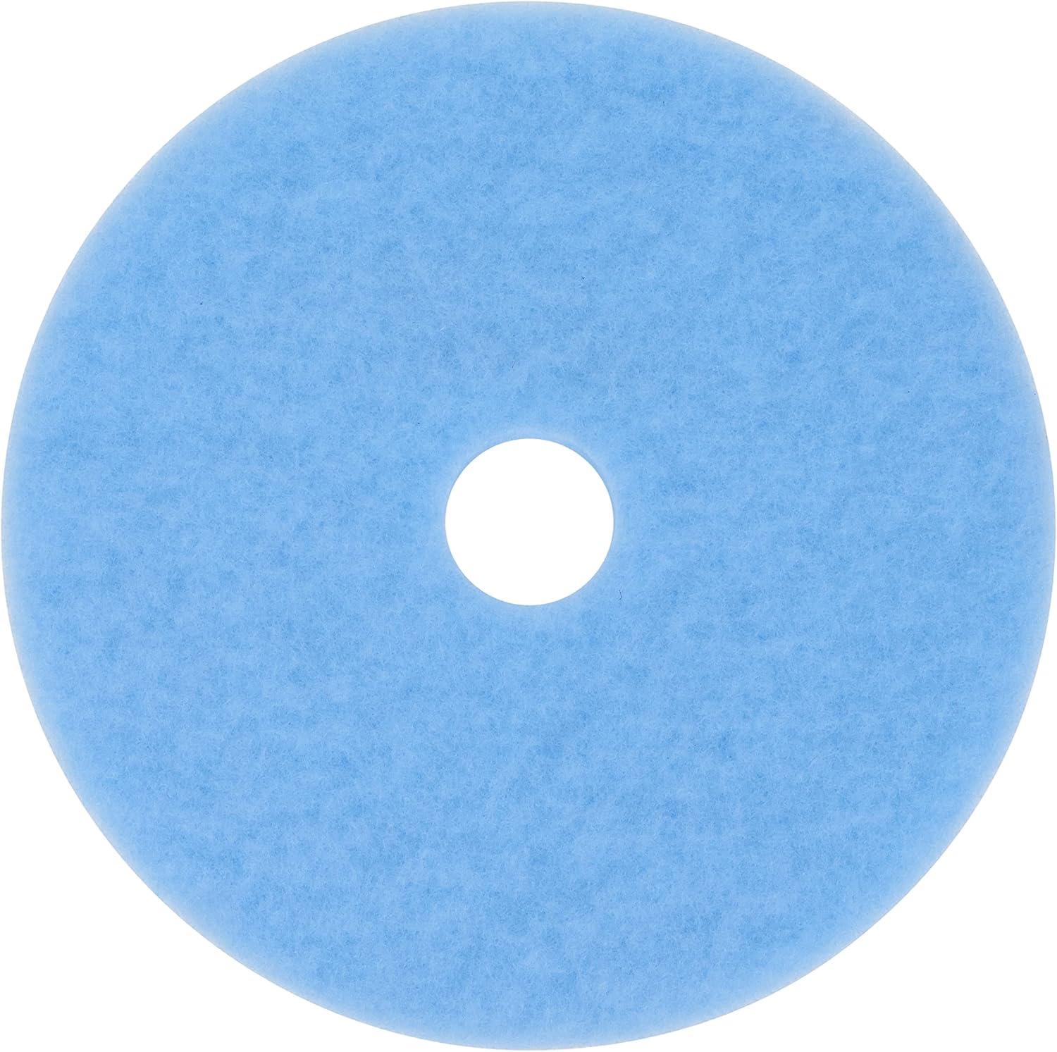 Sky Blue 21-Inch Polyester Floor Burnish Pad